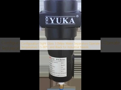 Διαφανές γυαλί παρατήρησης διαμόρφωσης 3.0Mpa Διαχωριστές νερού Λειτουργούν σε θερμοκρασία 1.5-80ºc και Μαύρο για βιομηχανικές ανάγκες